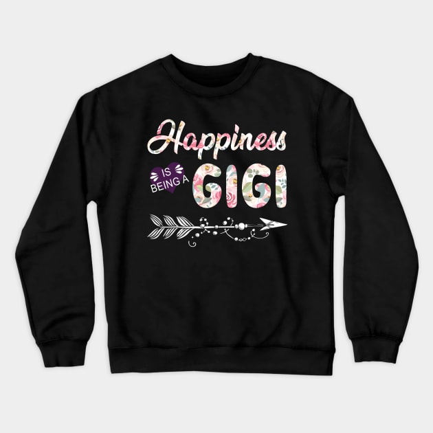 Happiness Is Being A Gigi Crewneck Sweatshirt by Damsin